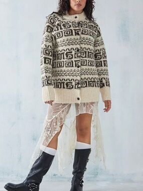 Damson Madder Dickson Knitted Cardigan
